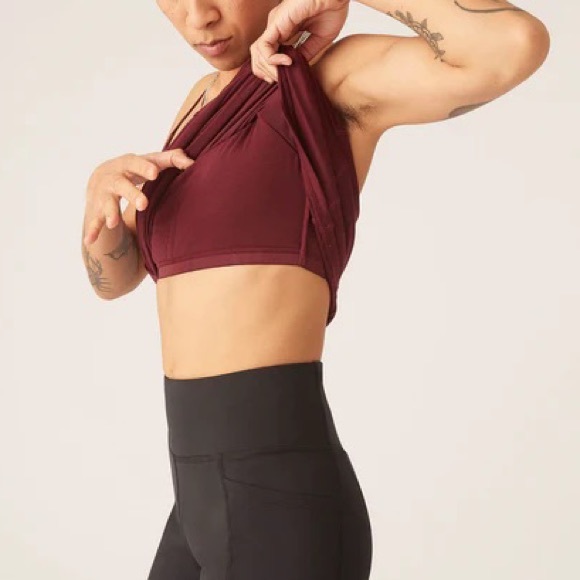 Modibodi Sustainable Active Cami (Aubergine) - Picture 4 of 6